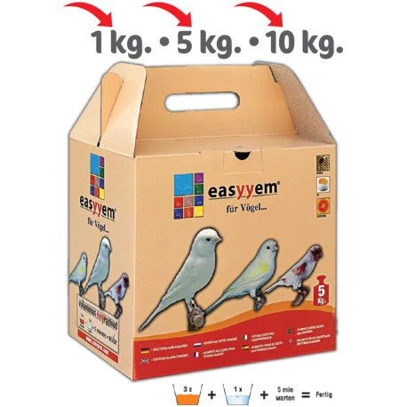 Pâtée Blanche Aux œufs Pour Oiseaux à Fond Blanc 10kg - Easyyem