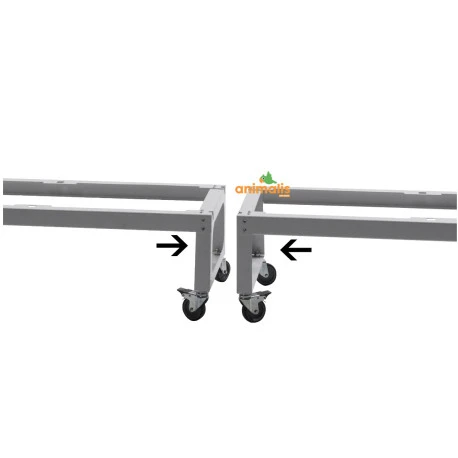 Pied Sur Roulettes Pour Les Cages Pliables De 90 Cm - 2gr – Image 2